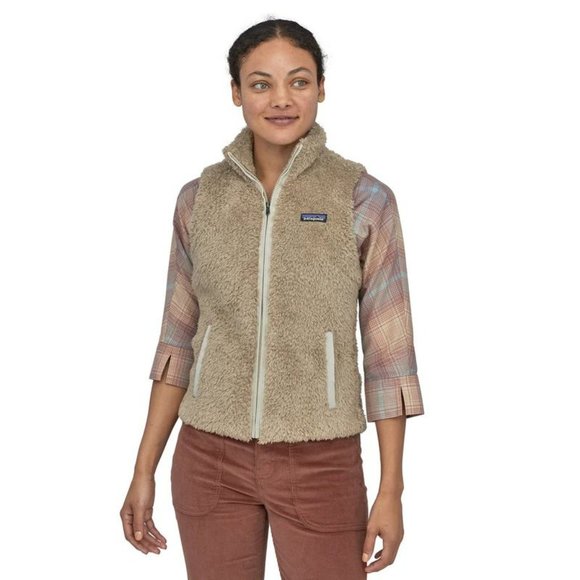 Patagonia Jackets & Blazers - Patagonia Vest Womens Small Los Gatos Fleece Full Zip El Cap Khaki pockets